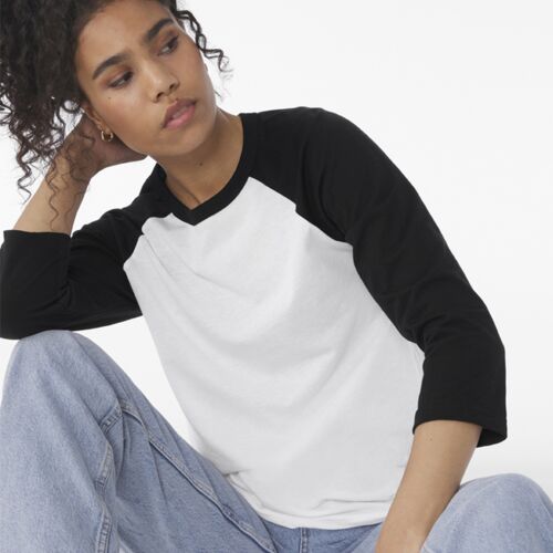 Canvas Unisex 3/4 Sleeve Baseball T-Shirt Thumbnail