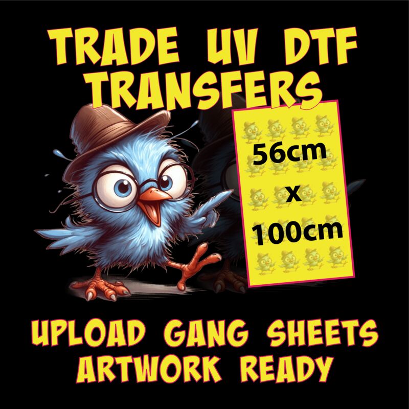 ORDER DTF UV TRANSFER GANG SHEETS HERE. ARTWORK READY TO UPLOAD. Thumbnail