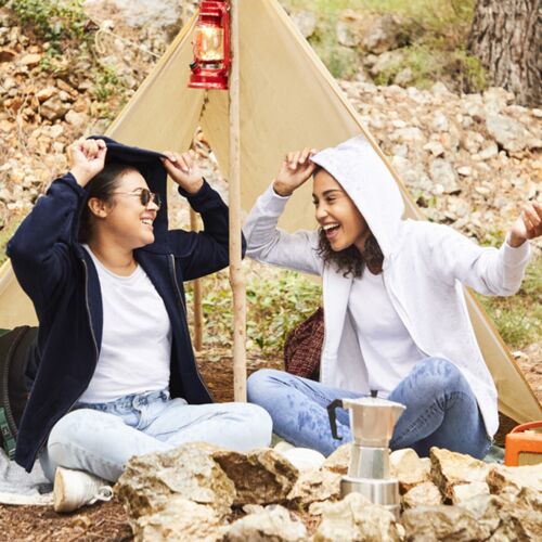 Fruit Loom Lady-Fit Hood. Swt Jkt Thumbnail