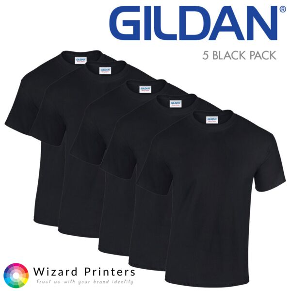 5 Pack Gildan Heavy Cotton T Thumbnail