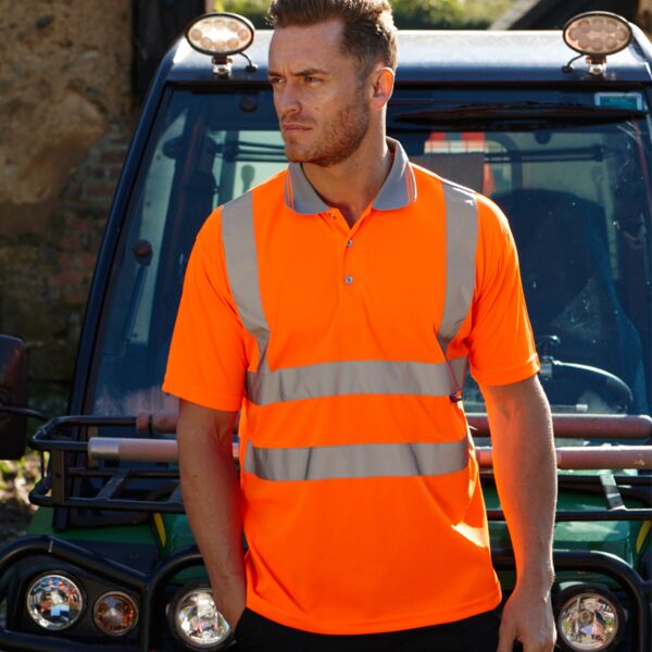 Warrior Daytona Hi-Vis Polo Shirt Thumbnail
