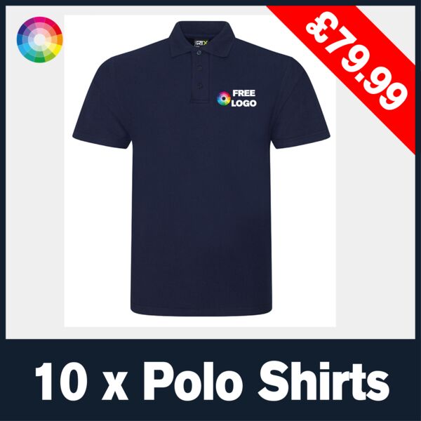Polo Shirt Deal - 10 Pack - PRO RTX Pro Piqué Polo Shirt Thumbnail