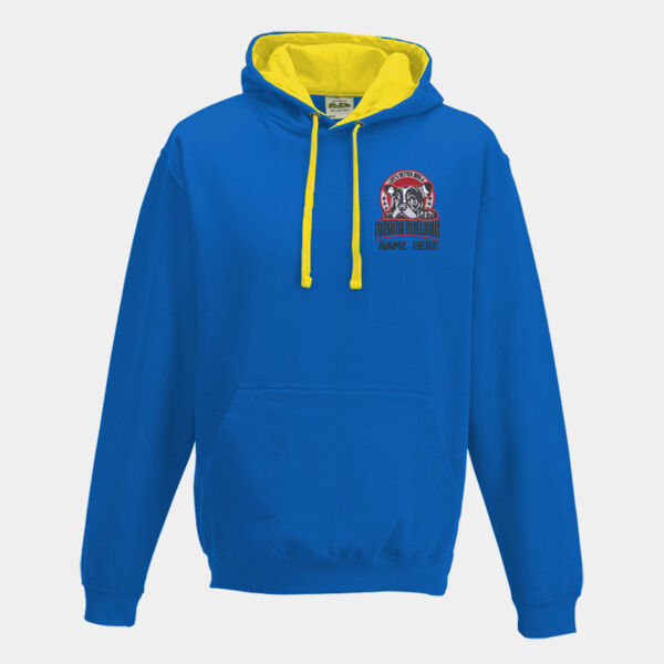 French Bulldog - AWDis Varsity Hoodie 40 Colours Thumbnail