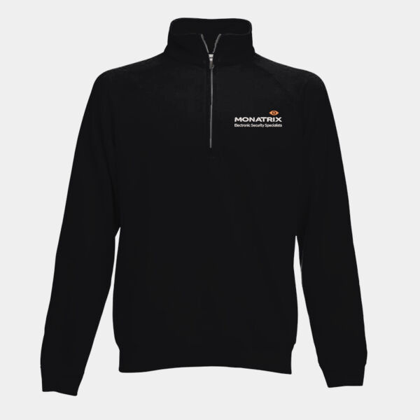 Monatrix Ltd  - Fruit of the Loom Premium Zip Neck Sweatshirt - Fruit of the Loom Premium Zip Neck Sweatshirt Thumbnail