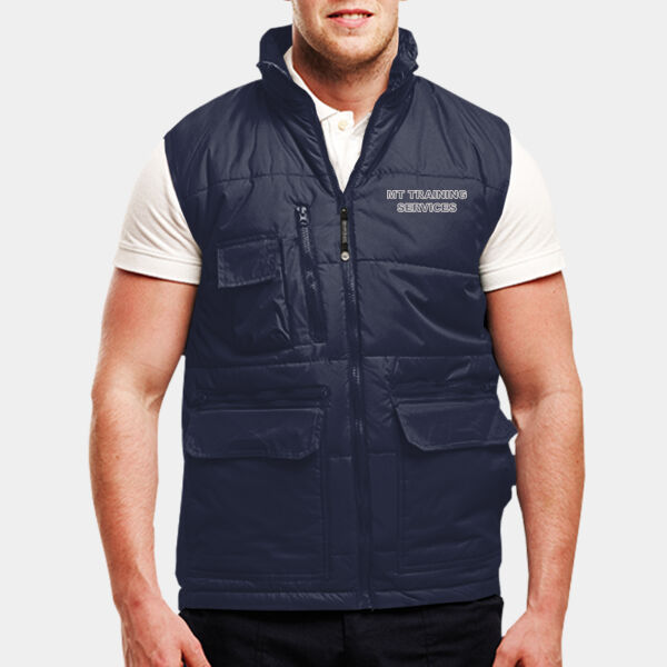Embroidered  - Steller multi-zip bodywarmer Thumbnail