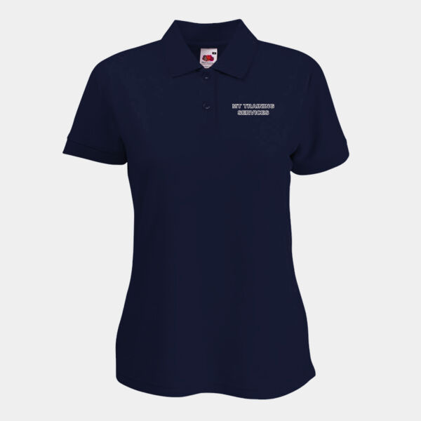 Embroidered - Fruit Loom Lady-Fit 65/35 Polo Thumbnail