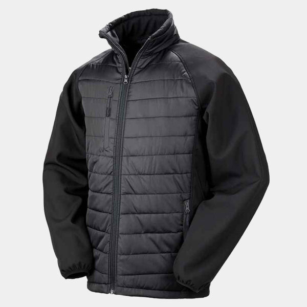 Plain - Result Genuine Recycled Black Compass Padded Jacket Plain - Result Genuine Recycled Black Compass Padded Jacket Thumbnail