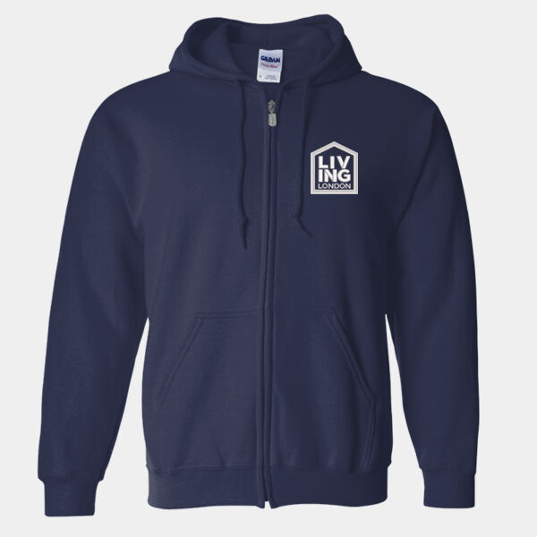 Embroidered + Print - Gildan Heavy Blend™ Zip Hooded Sweatshirt Thumbnail