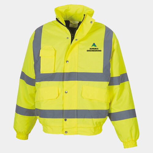 Back Print + Breast Pocket- Aurora Hi  Vis Jacket  Thumbnail