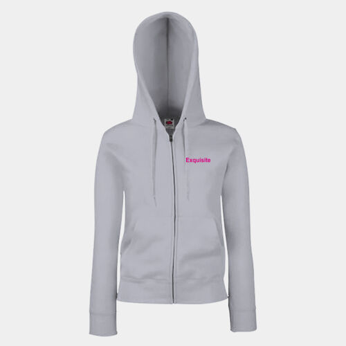 Print - Fruit Loom Lady-Fit Hood. Swt Jkt Thumbnail