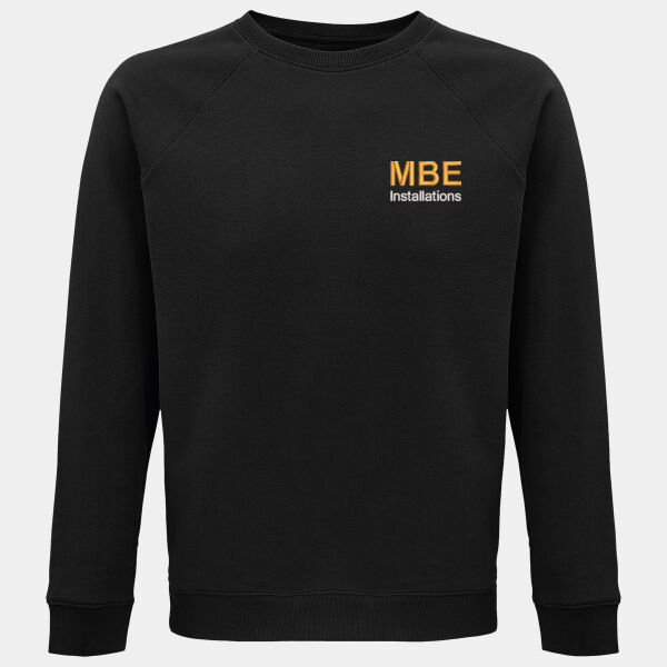 Embroidered  - SOL'S Unisex Space Organic Raglan Sweatshirt Thumbnail