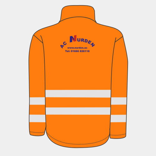 Back Print Only -AC Nurden Hi  Vis Jacket Thumbnail