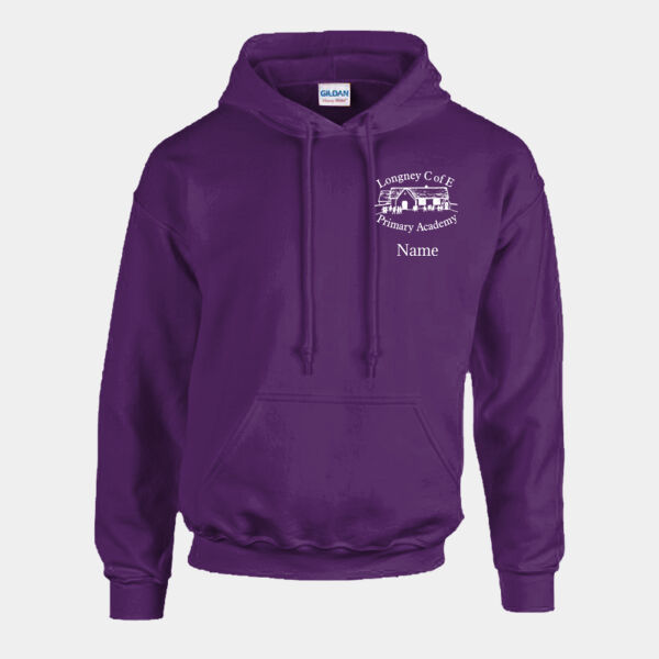 LONGLEY Leavers Hoodies 2024 - Gildan AdultHeavy Blend Hood Swt Thumbnail