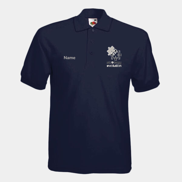 Name Printed + 2 Logos - Fruit Loom 65/35 Pique Polo Thumbnail