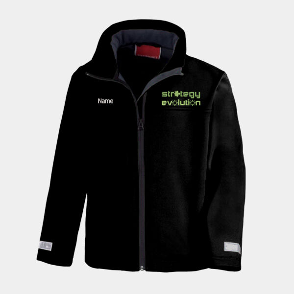 Name Embroidery + Logo - Result Kids Classic Soft Shell Jacket Thumbnail