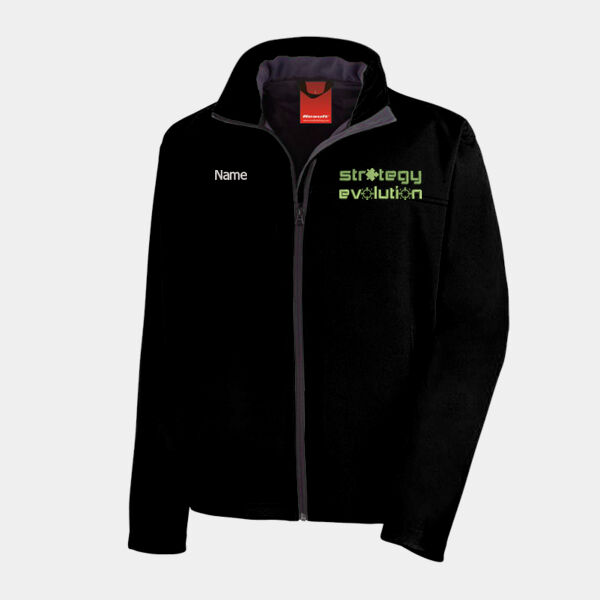 Name Embroidery + Logo - Result Classic Soft Shell Jacket Thumbnail