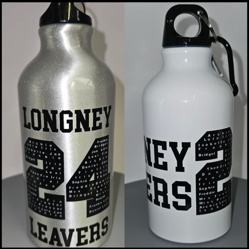 Longley School - Oregon 400 ml aluminium water bottle with carabiner Thumbnail